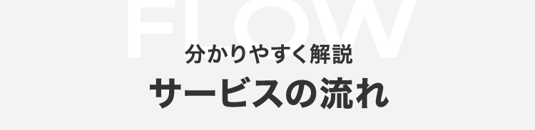 分かりやすく解説サービスの流れ